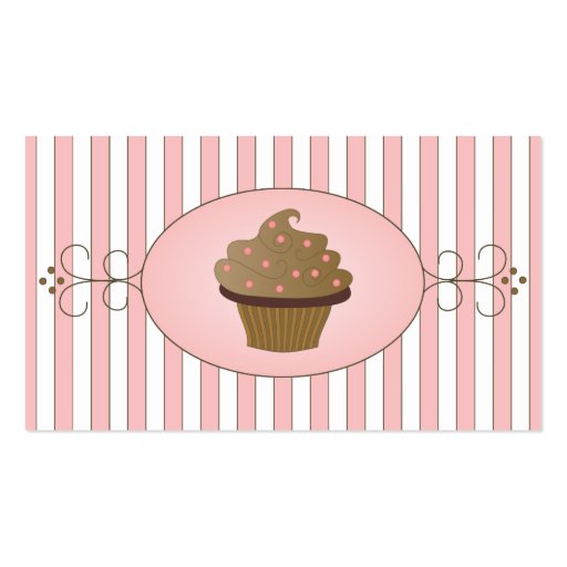 Fancy Cupcake Business Card Templates (back side)