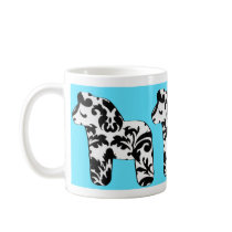 Fancy Dala Horse mugs