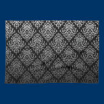 Fancy Damask Design~ silver american mojo kitchen towels