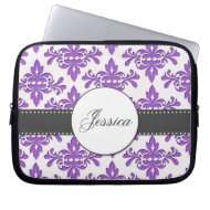 Fancy Damask Monogram electronicsbag
