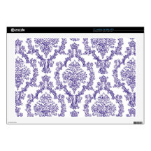 Fancy Damask Purple Laptop Skin
