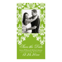 Fancy Damask Save the Date Photo Cards