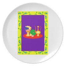 Fancy dinner of fruits.png dinner plates