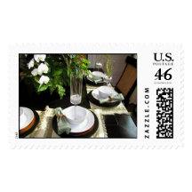 Fancy Dinner Party Postage Stamp