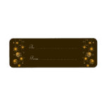 Fancy Elegant Gold Yellow Christmas Decorations Ta Custom Return Address Label