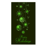 Fancy Elegant Green Christmas Decorations Gi Business Card Template