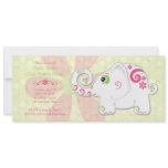 Fancy Elephant Birthday Party Invitation