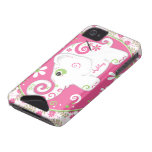 Fancy Elephant Floral iPhone 4 Case-Mate ID Case