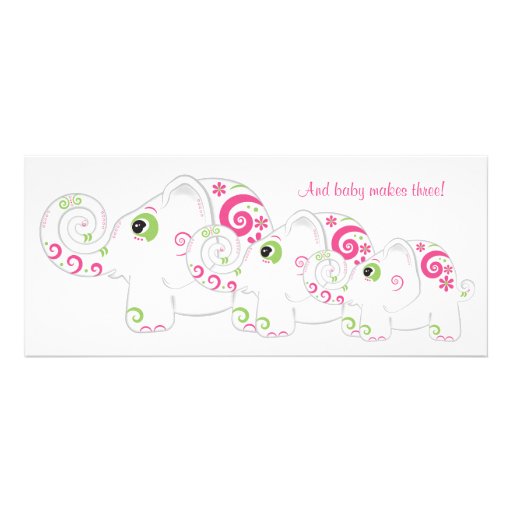 Fancy Elephant on Parade Baby Shower Invitation