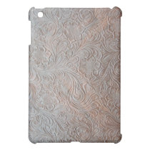 Fancy Embossed Leather Floral Flowers Ipad Case ipad mini cases