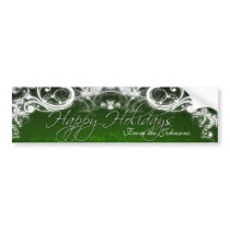Fancy Emerald Wine Label bumper stickers by NotionsbyNique Fancy Emerald Wine Label bumper stickers