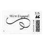 Fancy Engagement Announcement Postage Stamp