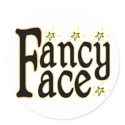 Fancy Face Sticker by goldnsun