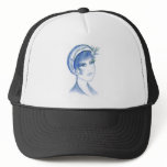 Fancy Flapper In Blues Trucker Hats