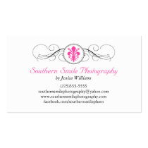 Fancy Fleur de Lis business cards
