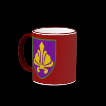 Fancy Fleur Shield Mardi Gras mugs