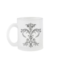 Fancy Fleurish BW Mug