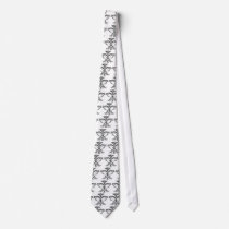 Fancy Fleurish BW Necktie
