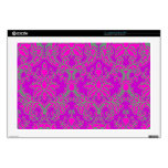 Fancy Floral Damask Decal For 17" Laptop