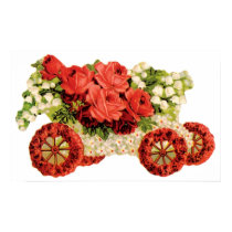 Fancy Flower Cart Poster posters by vintagegiftmall Fancy Flower Cart Poster posters