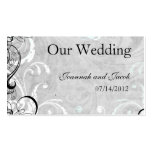 Fancy Fourishes Wedding Website Card Business Card Templates
