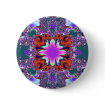 Fancy Fractal Button Pin