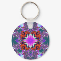 Fancy Fractal Keychain by DonnaGrayson Fancy Fractal Keychain