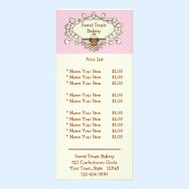 Fancy Frame Pink Buttercream Cupcake Rack Card rack cards