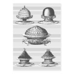 Fancy French Bakery: Vintage Pastry Illustration Business Card Template