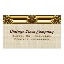 Fancy Gold Border Vintage Business Cards
