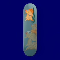 Fancy Gold Fish Skateboard