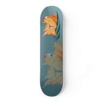 Fancy Gold Fish Skateboard by Lotacats Fancy Gold Fish Skateboard