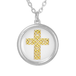 Fancy Golden Cross Pendant