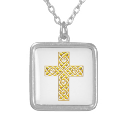 Fancy Golden Cross Pendants