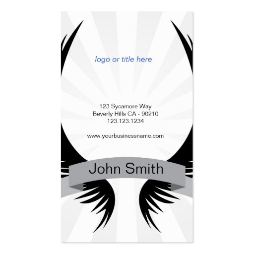 Fancy Gothic Crest Business Card