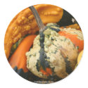 Fancy Gourds Nature Photo Sticker Label
