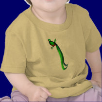 Fancy Green Bird 2 Shirt by Lotacats Fancy Green Bird 2 Shirt
