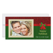 Fancy Happy Holidays Christmas Photo Cards photocard
