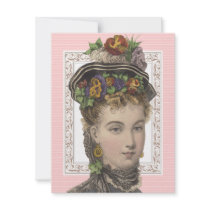 Fancy Hats and Bonnets Brunch Easter Personalized Invite