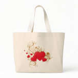 Fancy Hearts Red Filigree Bag bags