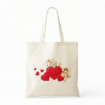 Fancy Hearts Red Filigree Bag