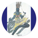 Fancy in Blue by Leon Bakst Sticker