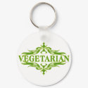 Fancy In Green - Vegetarian keychain