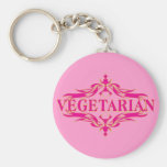 Fancy in Pink - Vegetarin Key Chain