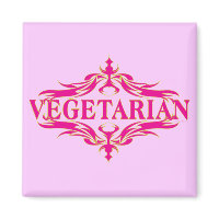 Fancy in Pink - Vegetarin magnet