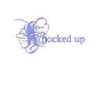 Fancy "Knocked Up" Maternity Shirt... Baby Blue