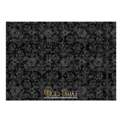 Fancy Lace Sugar Skull Day of the Dead Invite