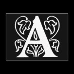 Fancy Letter A Postcards