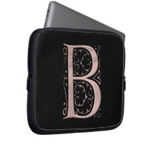 Fancy Letter B 1 Computer Sleeve
