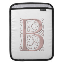 Fancy Letter B 1 iPad Sleeve